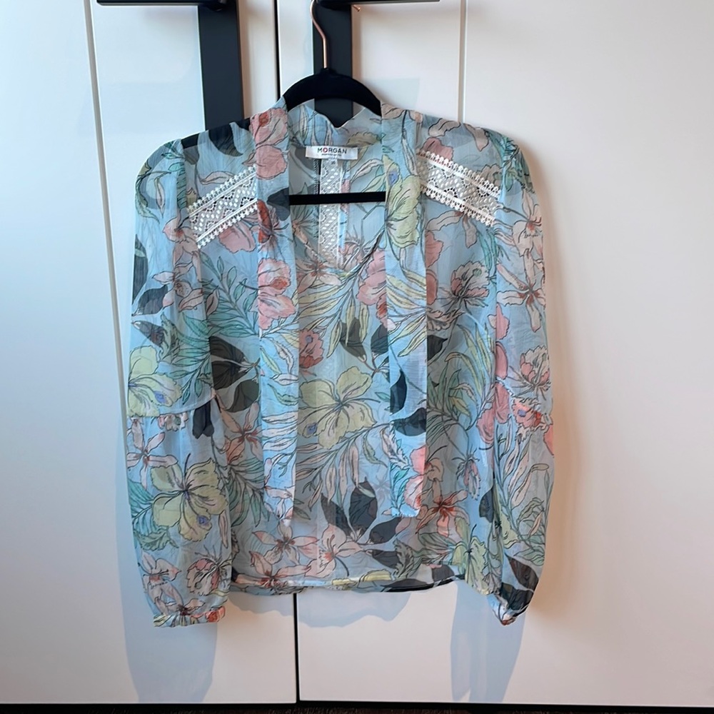 Morgan De Toi sheer blouse